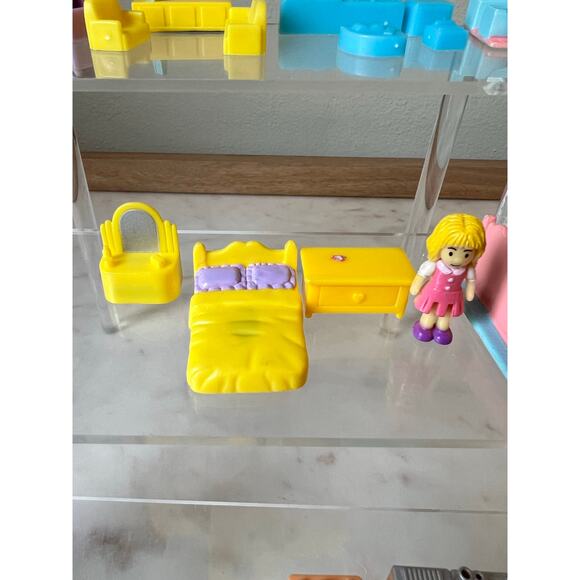 Vintage Random Blue box Tiny Dreams Dollhouse Dolls Polly Pocket stages - Picture 10 of 14